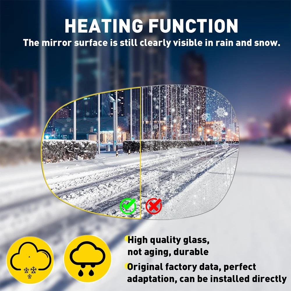 Right Left Side Mirror Glass Heated For BMW 2009-13 E82 E90 E91 E92 325i 328i EA 6B93BC-57
