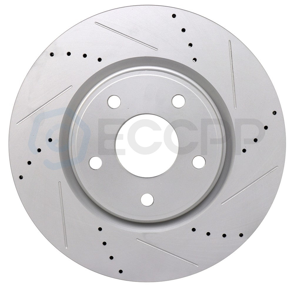Front Brake Rotors Ceramic Pads Drill Slot For 2012-2017 Dodge Grand Caravan KOEEP