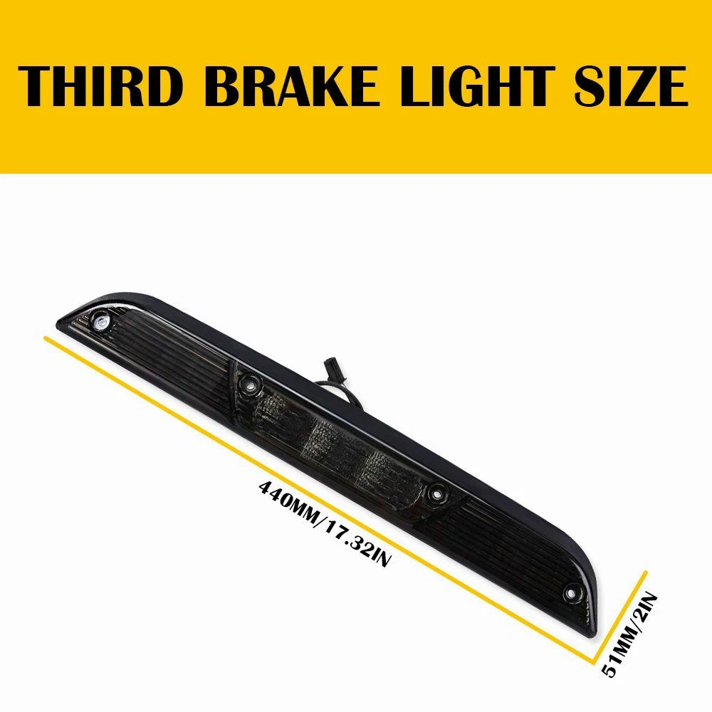 FIT 15-20 Ford F150 LED Black Replacement 3RD Third Brake Cargo Lamp Tail Light 6B93BC-57