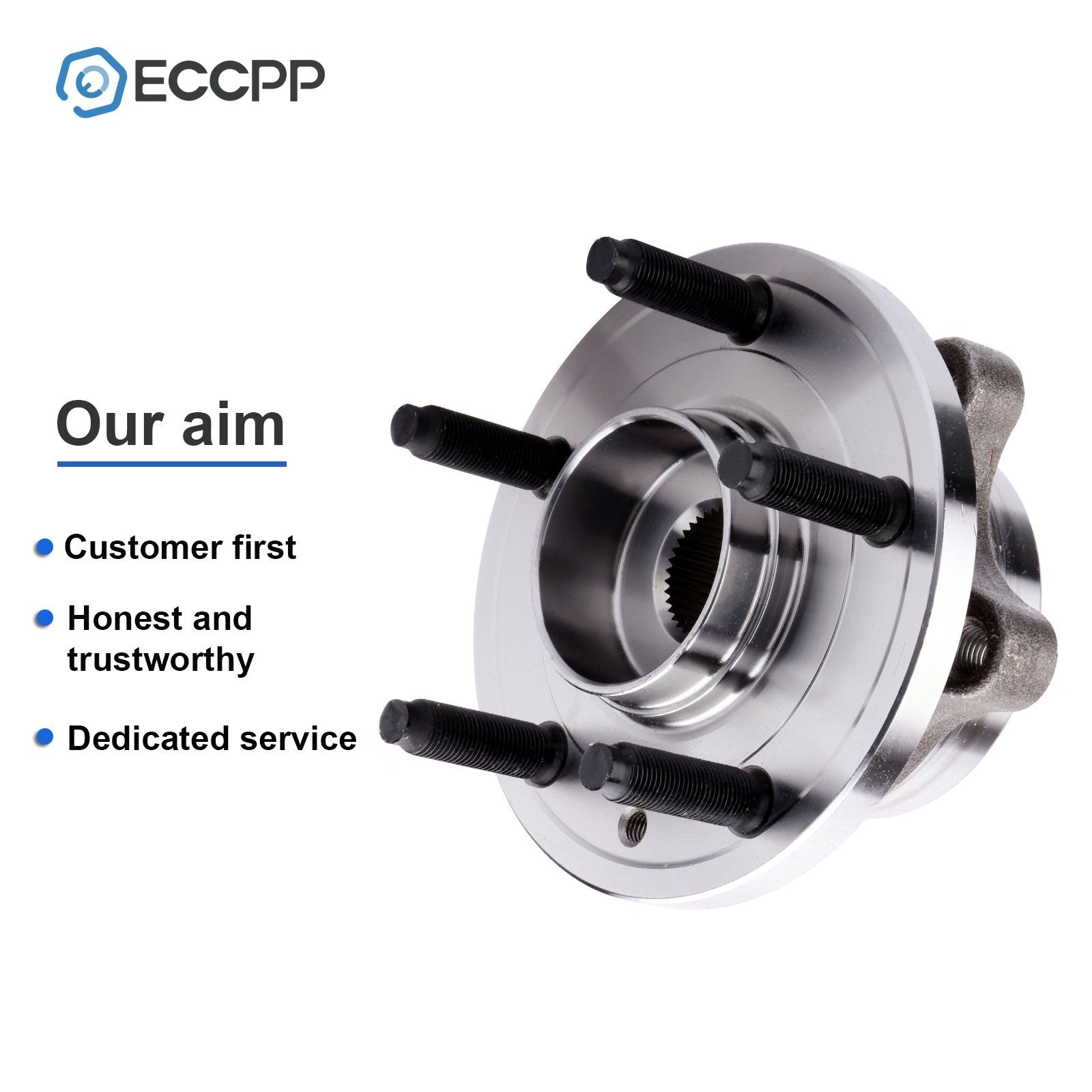 1Pc Front Wheel Hub Bearing Assembly For Ford Taurus Flex Lincoln MKT MKS 5 Lug 6B93BC-57
