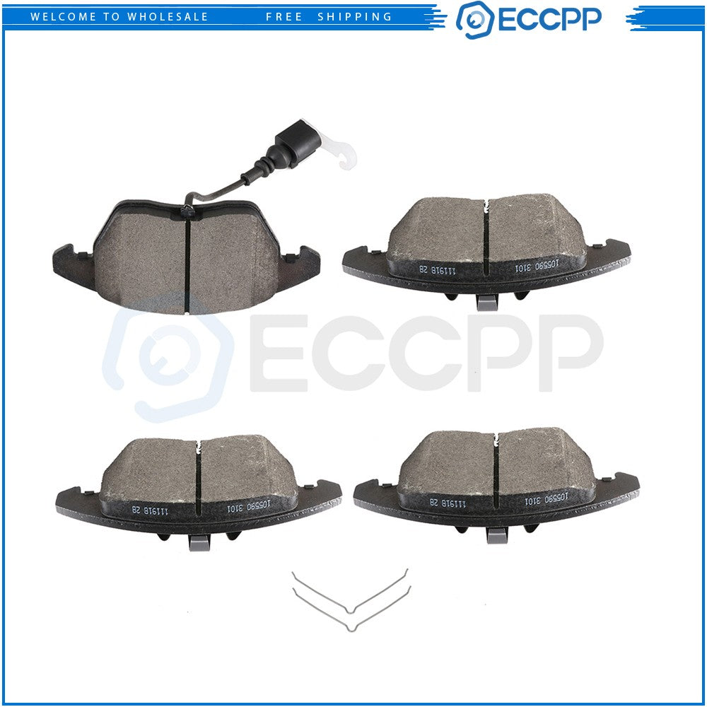 Front Ceramic Brake Pads For 2006 2007 2008 2009 2010-2013 Audi A3 Performance 6B93BC-57