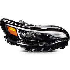 ECCPP LED Headlights Assembly For Jeep Cherokee 2019-2021 Pair Kit Black Amber 6B93BC-57