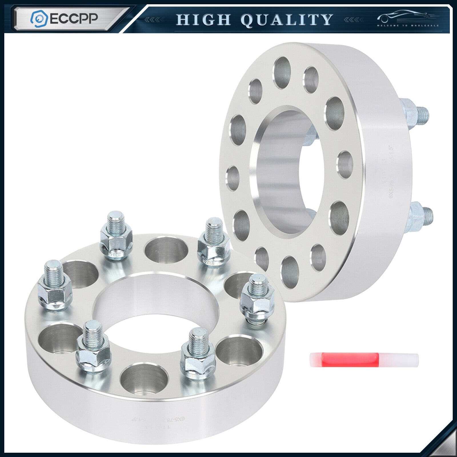 2 Pcs 1.5" 6x5/ 6x127 Wheel Spacers For  2002-2009 Chevy Trailblazer GMC Envoy 6B93BC-57