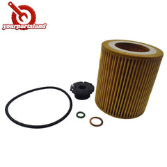 Oil Filter W/ Drain Plug O-Ring For BMW X6 X5 320i 328i 428i 11427525334 HU816x 6B93BC-57