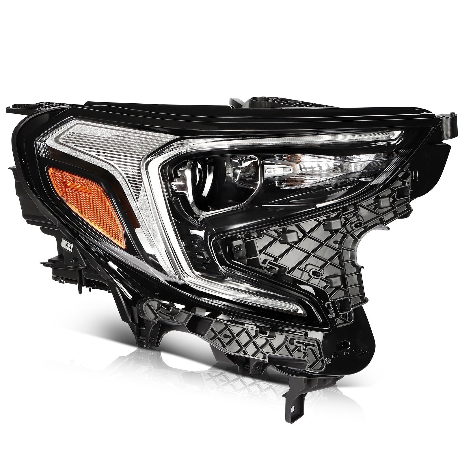 Passenger Right Side Headlight Assembly For 2018-2021 GMC Terrain Black Amber KOEEP