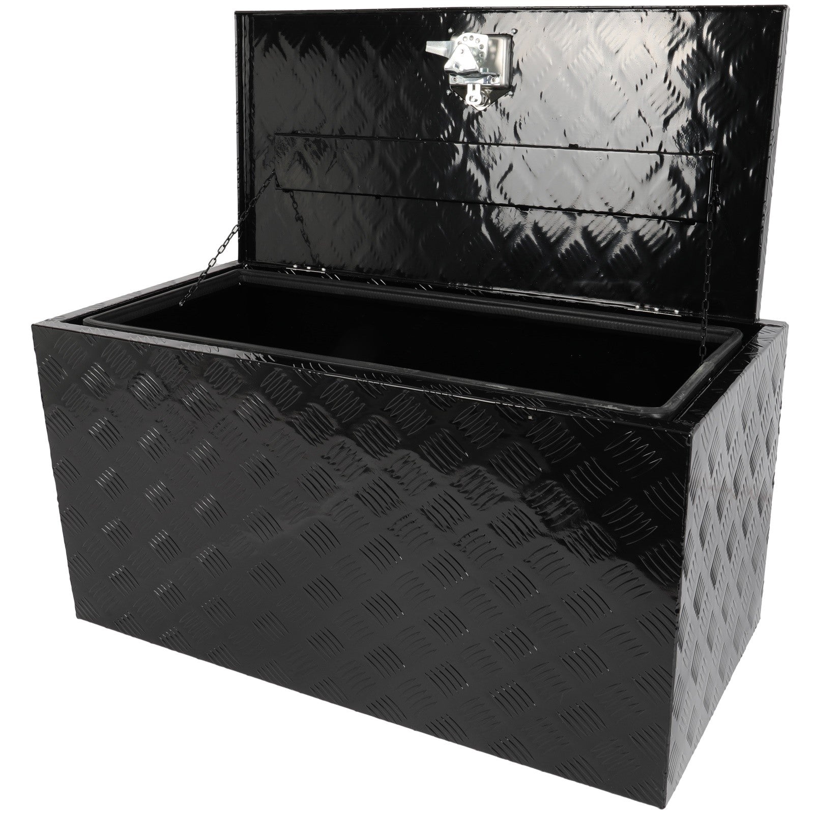 36"x 18"x18" Aluminum Tool Box Truck Bed Trailer RV Toolbox W/2x Chain KOEEP