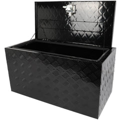 36"x 18"x18" Aluminum Tool Box Truck Bed Trailer RV Toolbox W/2x Chain KOEEP