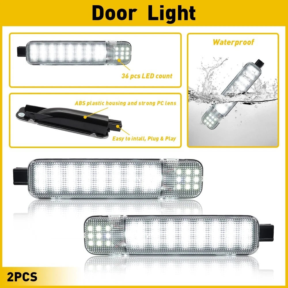 LED Door Courtesy Light Lamp For Chevy C/K Silverado Suburban Tahoe Sierra EOA 6B93BC-57