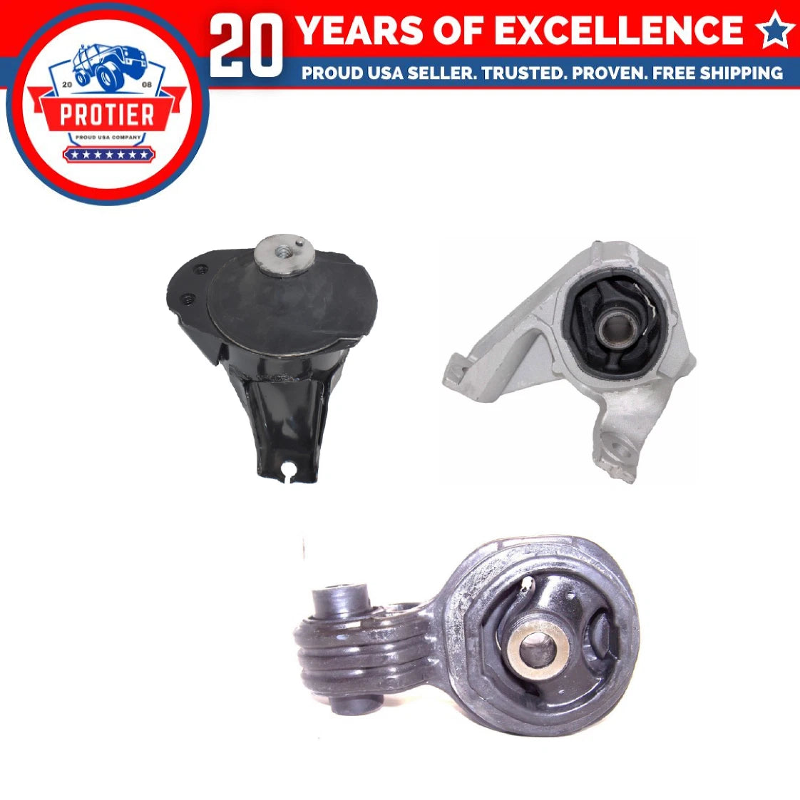 Engine Motor & Torque Strut Mount 3PCS Set Fit 2006-2011 Honda Civic 2.0L 6B93BC-57