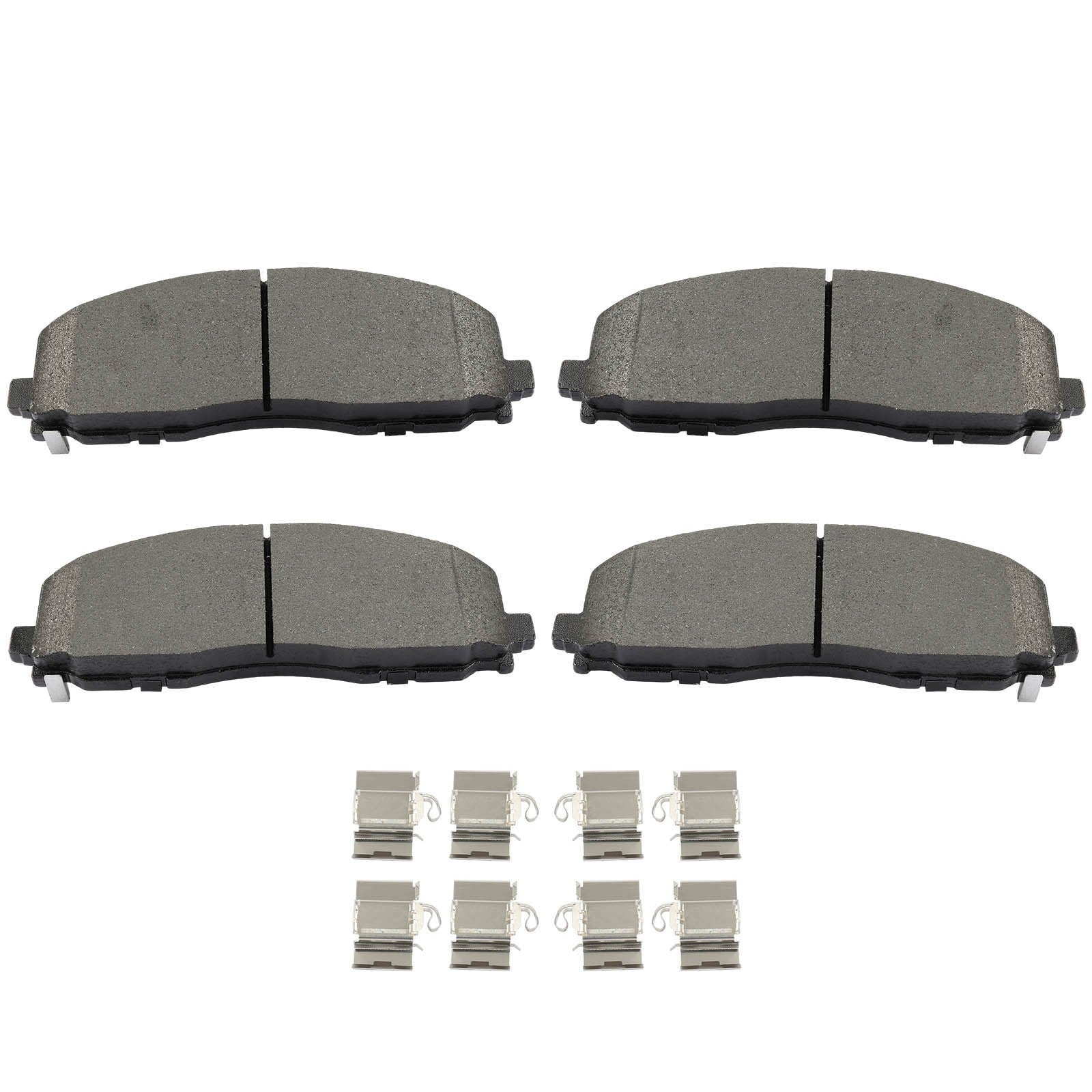4PCS Pair Front Semi-Metallic Brake Pads For 2018 2019 - 2023 Jeep Wrangler 6B93BC-57