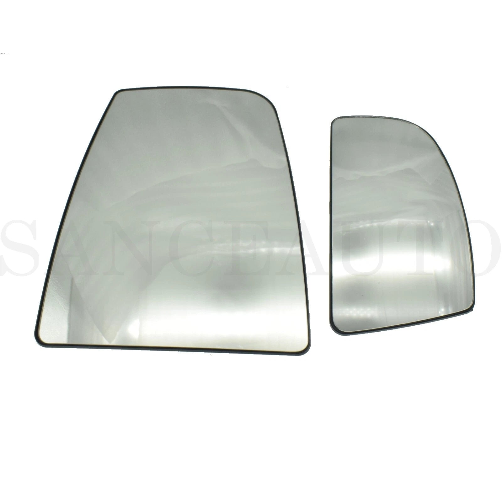 2PC Mirror Glass Upper & Lower Right Side For Ford Transit 150 250 350 2015-2022 6B93BC-57
