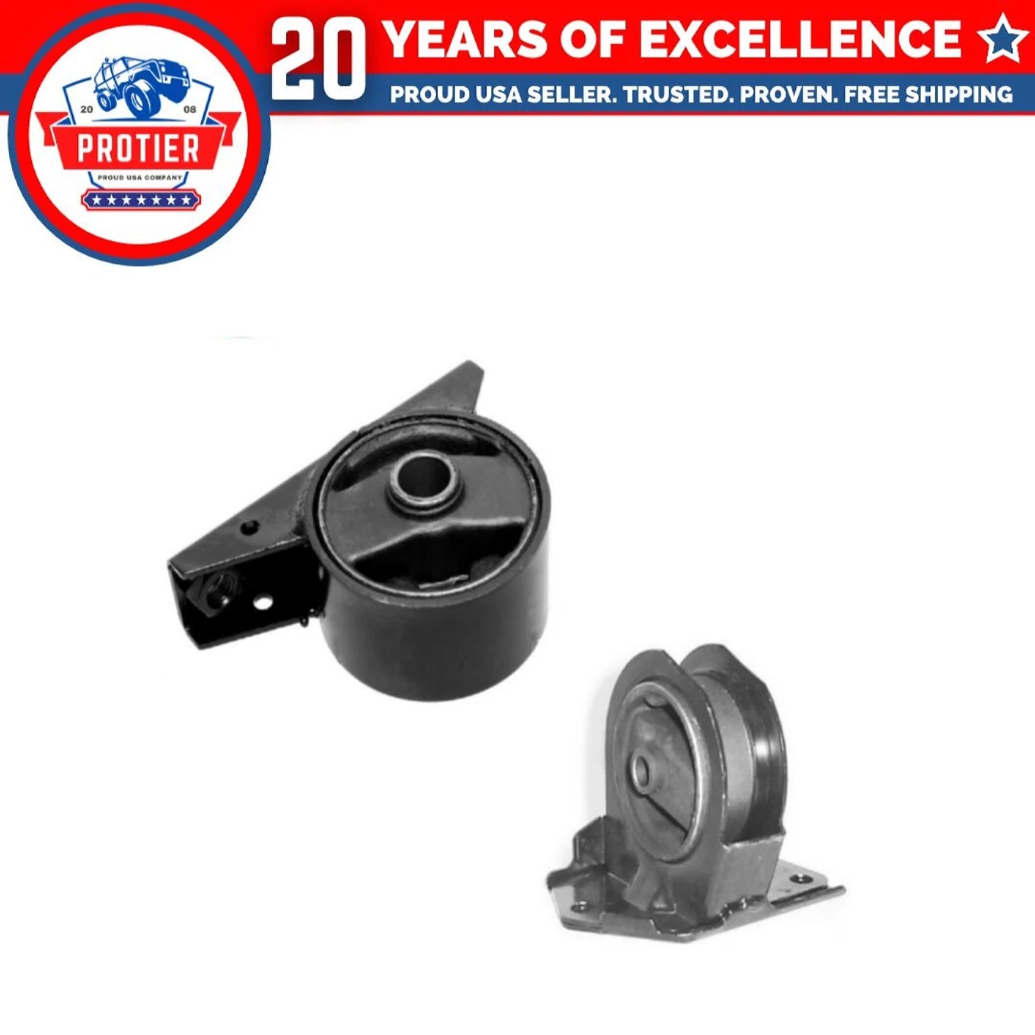 Engine Motor Mount Set 2PCS Compatible for 95-99 Sebring/ Avenger/ Eclipse 2.0L 6B93BC-57