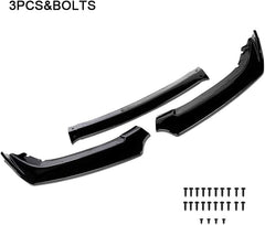 For 2016-2018 Honda Civic Front Bumper Lip Kit Spoiler Splitter Glossy Black 6B93BC-57