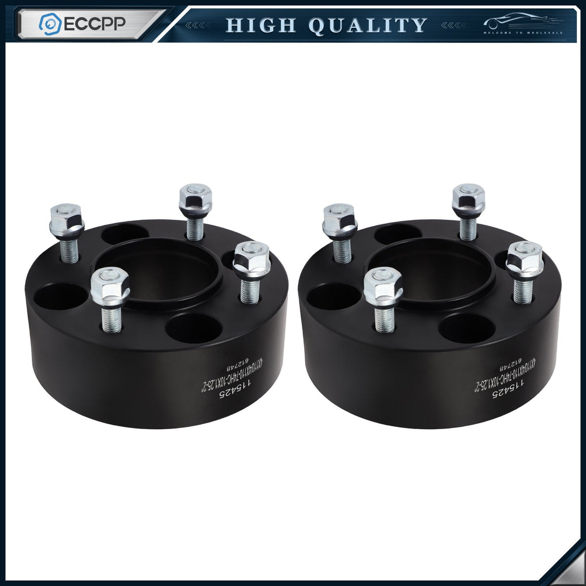 (2) 2" Wheel Spacers 4x110 10x1.25 For Yamaha Rhino Kawasaki Suzuki Honda 4/110 6B93BC-57