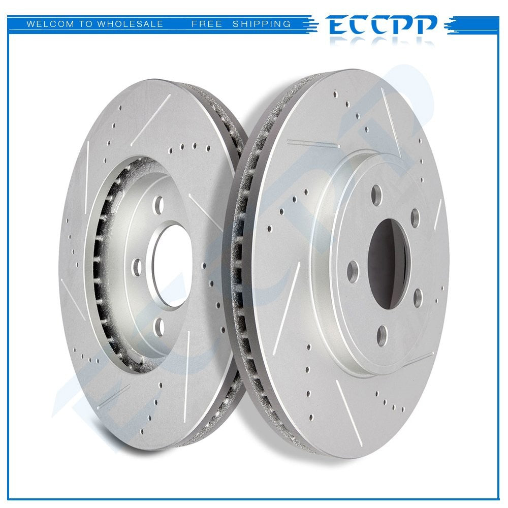 Front Brake Discs Rotors For 2003-2011 Ford Crown Victoria Lincoln Town Car 6B93BC-57