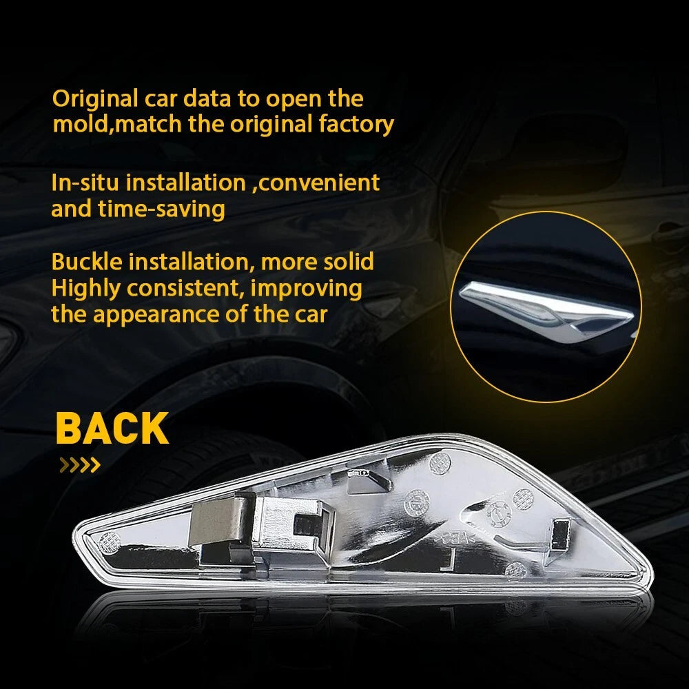 Chrome Front Right Side Fender Trim Finisher Fit for 2015-2017 BMW X3 X4 F25 F26 6B93BC-57