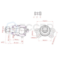 8pcs Front Lower Upper Ball Joints Inner Outer Tie Rod For 1994 1995 Honda Isuzu