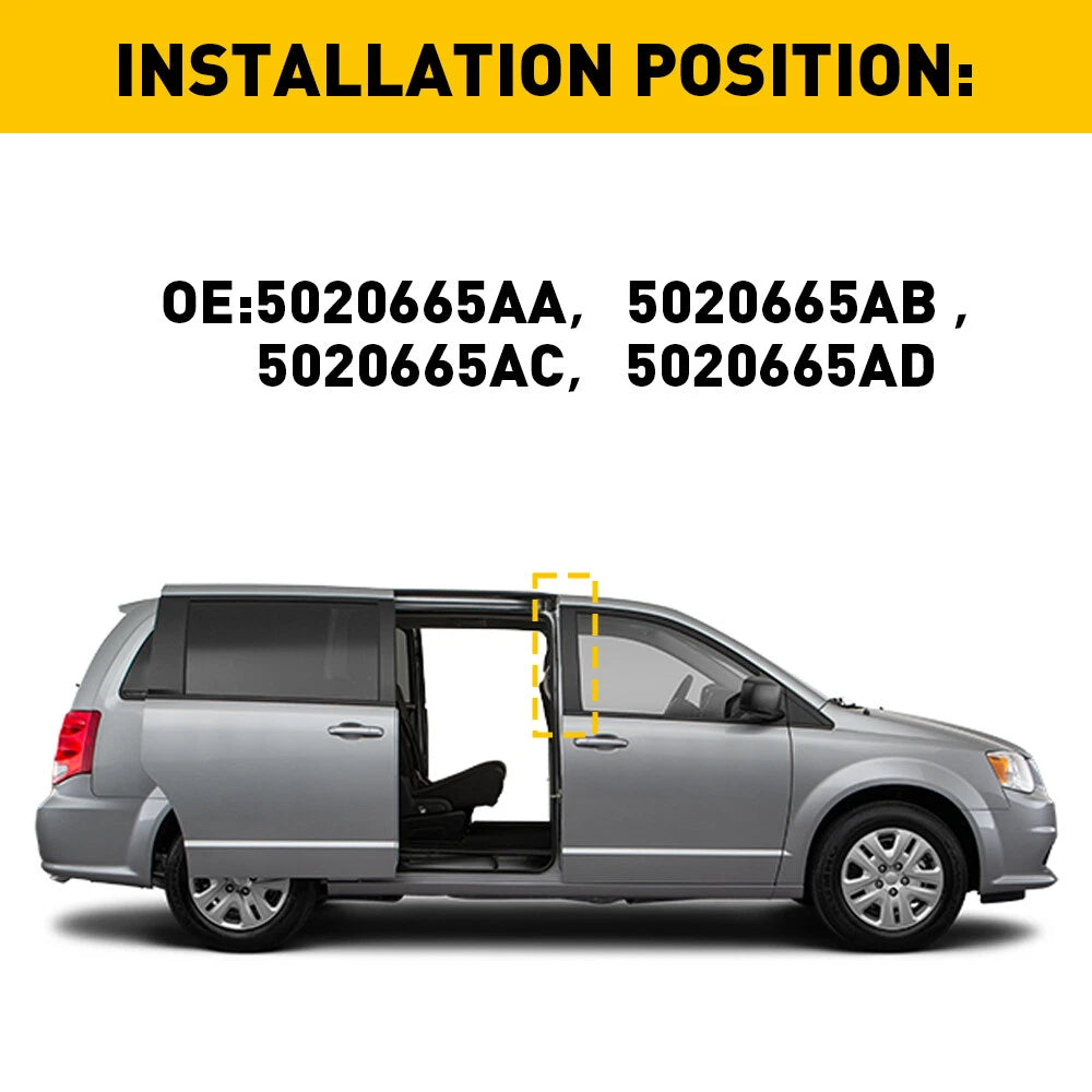 Front Right Door Applique B Pillar Mold Trim For 08-20 Dodge Grand Caravan EOA 6B93BC-57