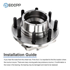 2Pcs Wheel Hub Bearings Front 4WD For 2011-2016 Ford F350 Super Duty Dually Only