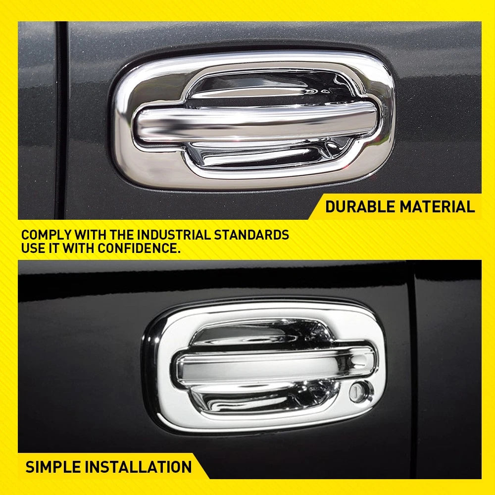 Chrome Exterior Door Handle For 2002-2006 Chevy Avalanche Silverado Suburban EOA 6B93BC-57