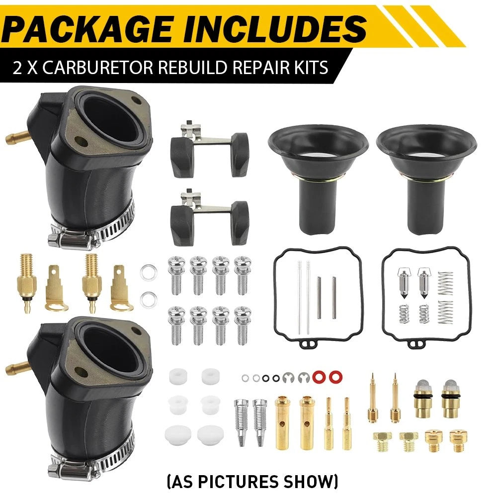Carburetor Carb Intake Manifolds Boots For Yamaha V Star 650 XVS650 1998-2016 EA 6B93BC-57