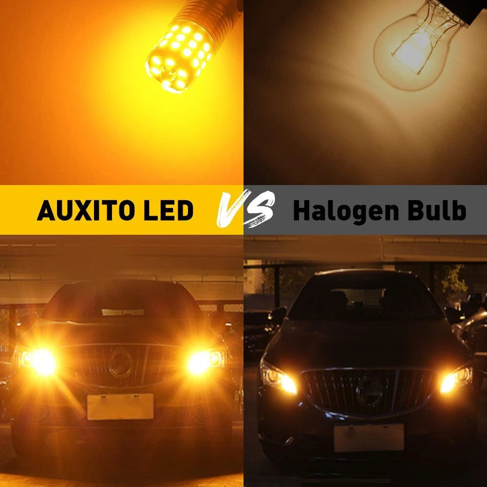 AUXITO 7440 Amber Yellow LED Turn Signal Light Bulbs Canbus Anti Hyperflash Bulb AUXITO