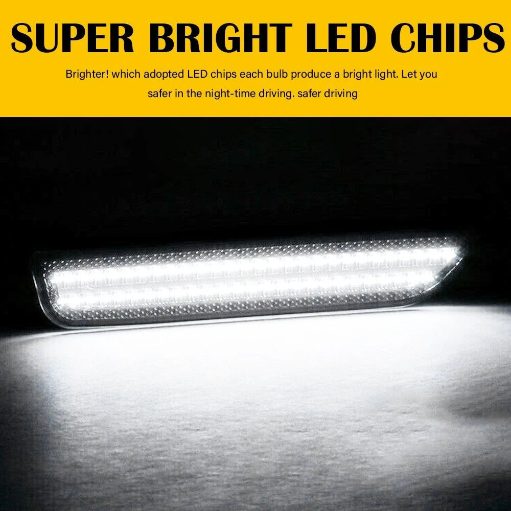 Smoke Fender Side LED Marker Lights Bumper Lamp For 2010-2014 Ford Mustang EOA 6B93BC-57