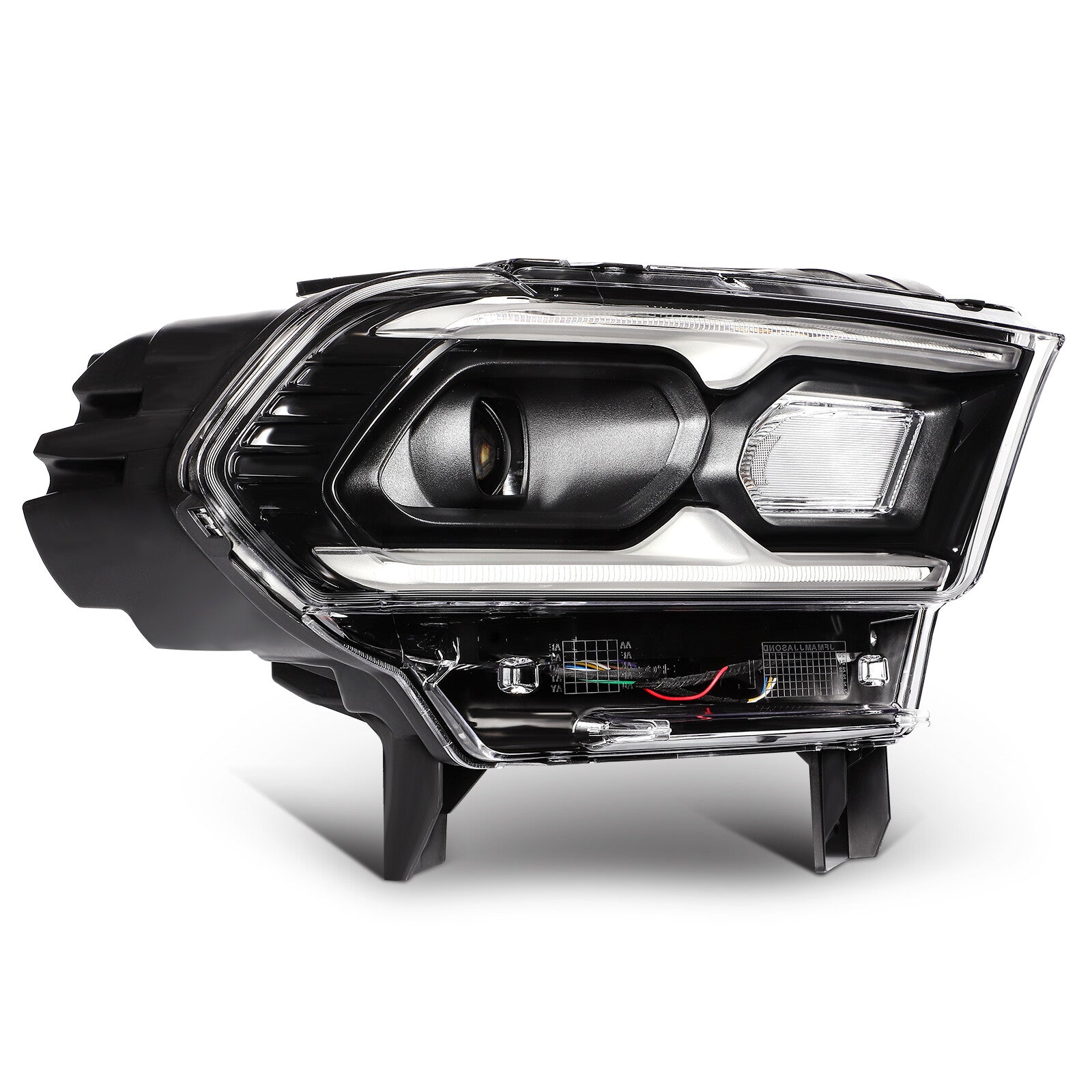 Headlights Assembly L+R For 2024-2021 Dodge Durango Black Housing w/LED DRL 6B93BC-57