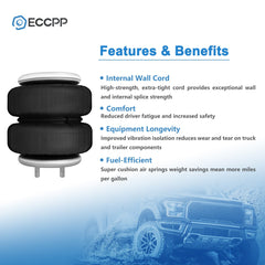 Air Suspension Air Bag W21-760-6781 3/8" NPT Port Kit Replaces For Rock Ride DC 6B93BC-57