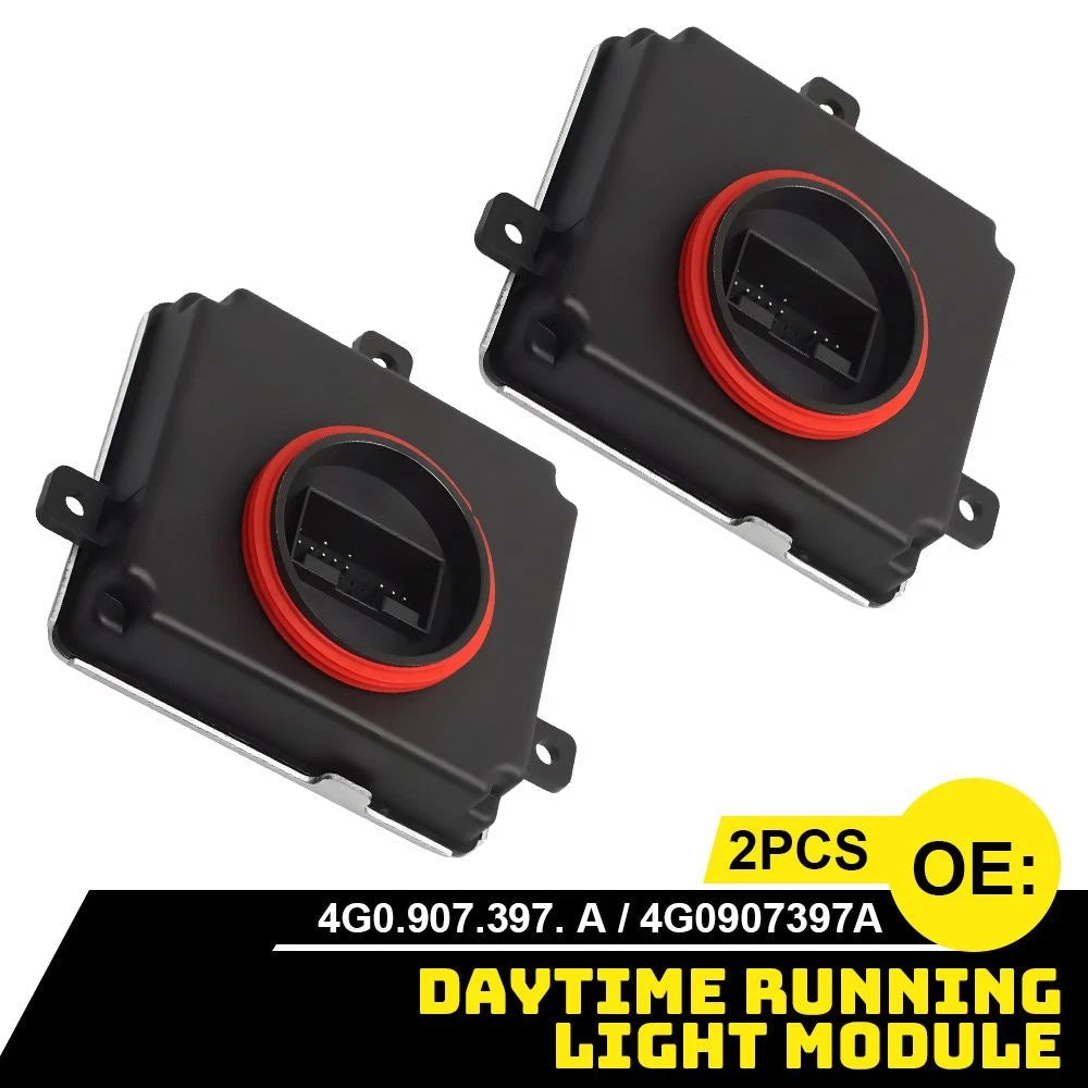 2X 4G0907697G Daytime Running Light Control Module For 2014-17 VW Golf MK7 A 6B93BC-57