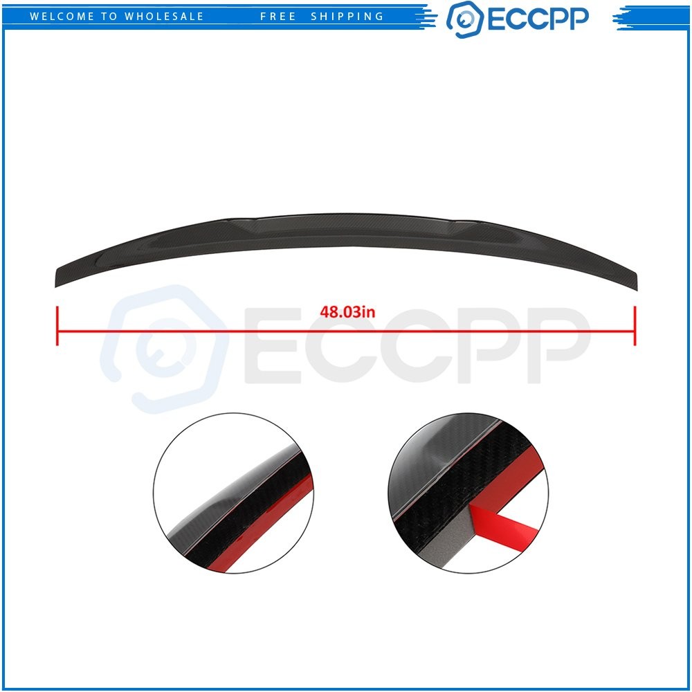 Spoiler Wing For Audi A5 S5 Sportback Hatchback 4 Door 2017 2018 2019 6B93BC-57