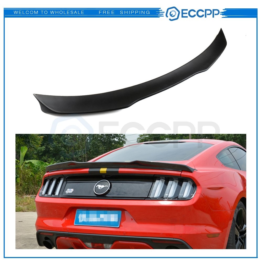 Lightweight Trunk Wing Spoiler Primed Black For 2015-2020 Ford Mustang GT500 6B93BC-57