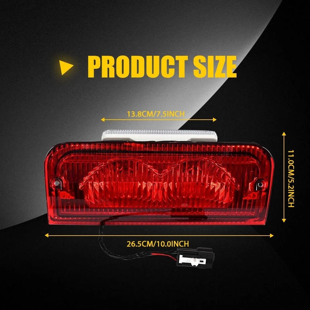 Red Halogen Third 3rd Brake Light for 1992-02 Ford E-150 Econoline Club Wagon EA 6B93BC-57