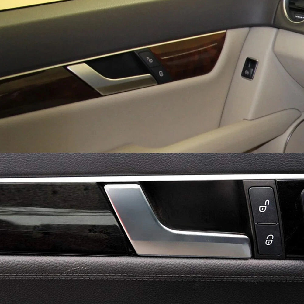 Left Driver Side Matte Inside Door Handle Kit For Mercedes C250 C300 C350 EOA 6B93BC-57