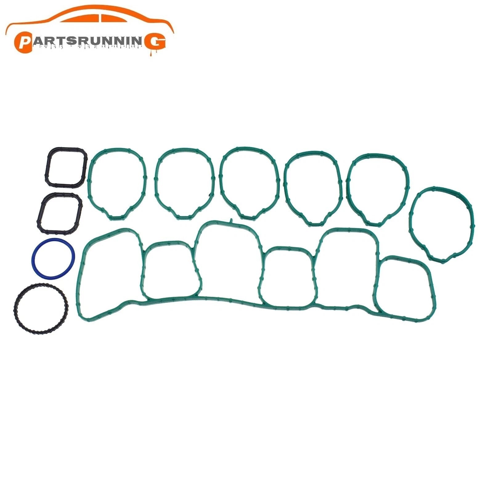 Intake Manifold Gasket Set AT4Z9H486A For Ford Lincoln 3.5L-3.7L V6 DOHC 2011-15 6B93BC-57