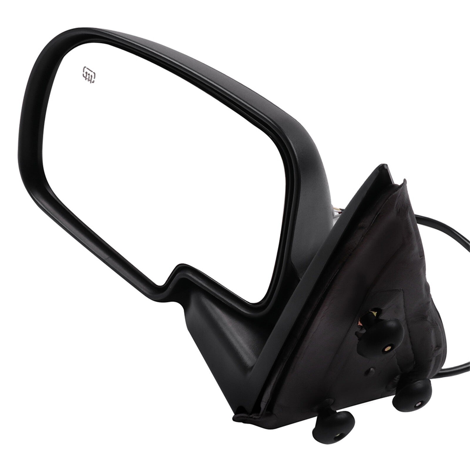 Driver Side Power Heated Tow Mirror For 2000-2002 Chevy GMC Black Smooth 6B93BC-57