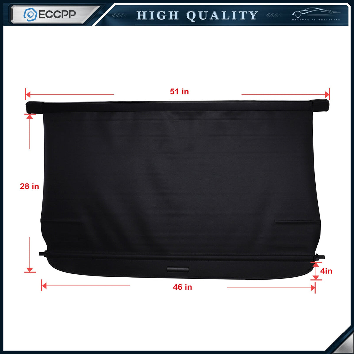 Tonneau Retractable Security Cargo Cover Black For Jeep Patriot For Jeep Compass 6B93BC-57