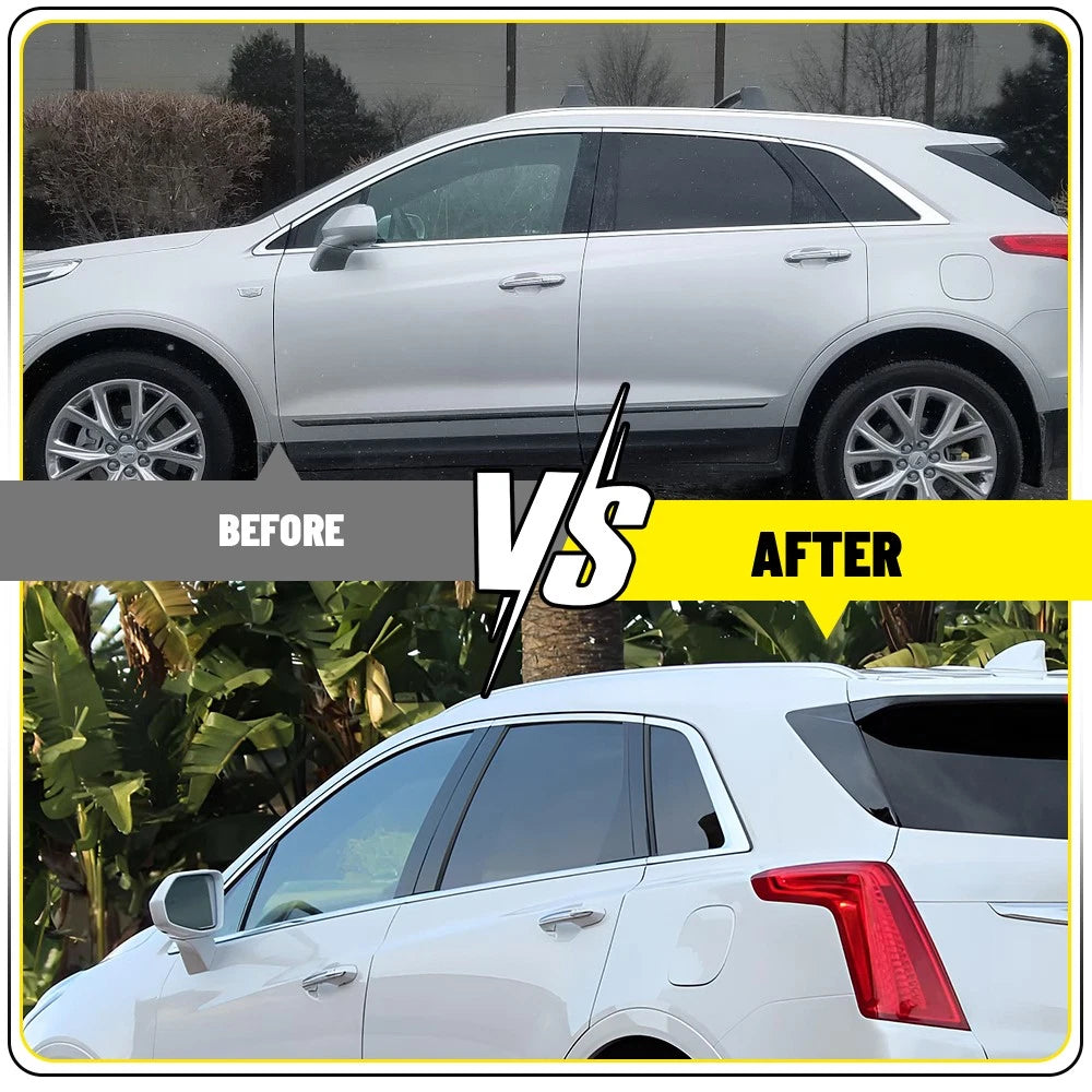 6PCS Pillar Post Cover Trims Black Suitable for Cadillac XT5 2017-2023 EOA 6B93BC-57