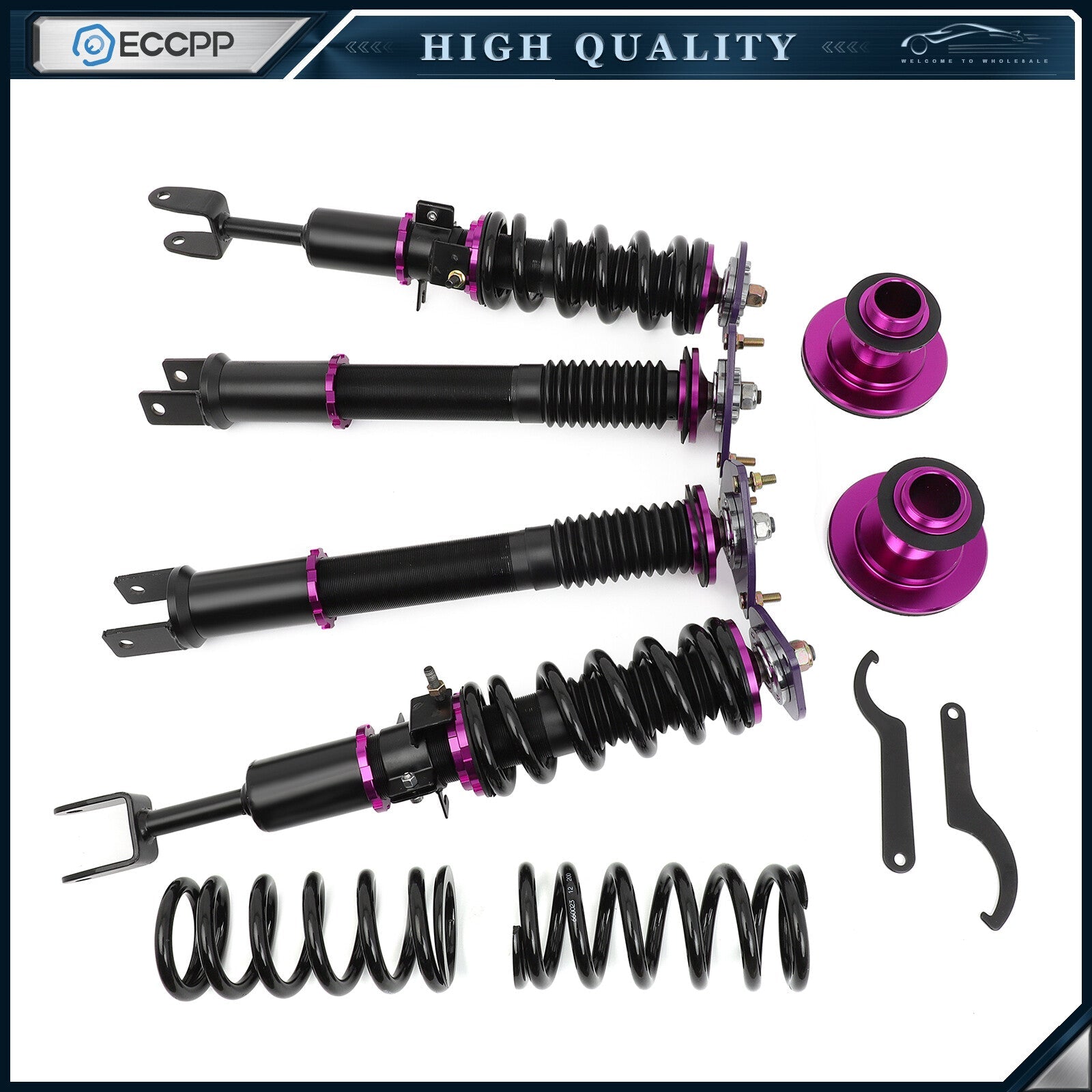 Coilovers Suspension Kit Adj. Height Struts Shocks Springs For 03-08 Nissan 350Z 6B93BC-57