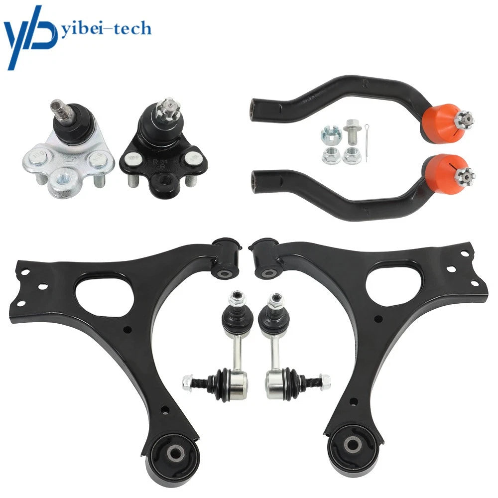 8× Front Lower Control Arm Tierod Sway Bar Link For Honda Civic No Si 2006-2011 6B93BC-57