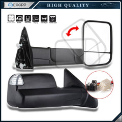 Tow Mirrors Power Heated Signal Light For 09-17 Dodge Ram 1500-3500 Temp Sensor 6B93BC-57