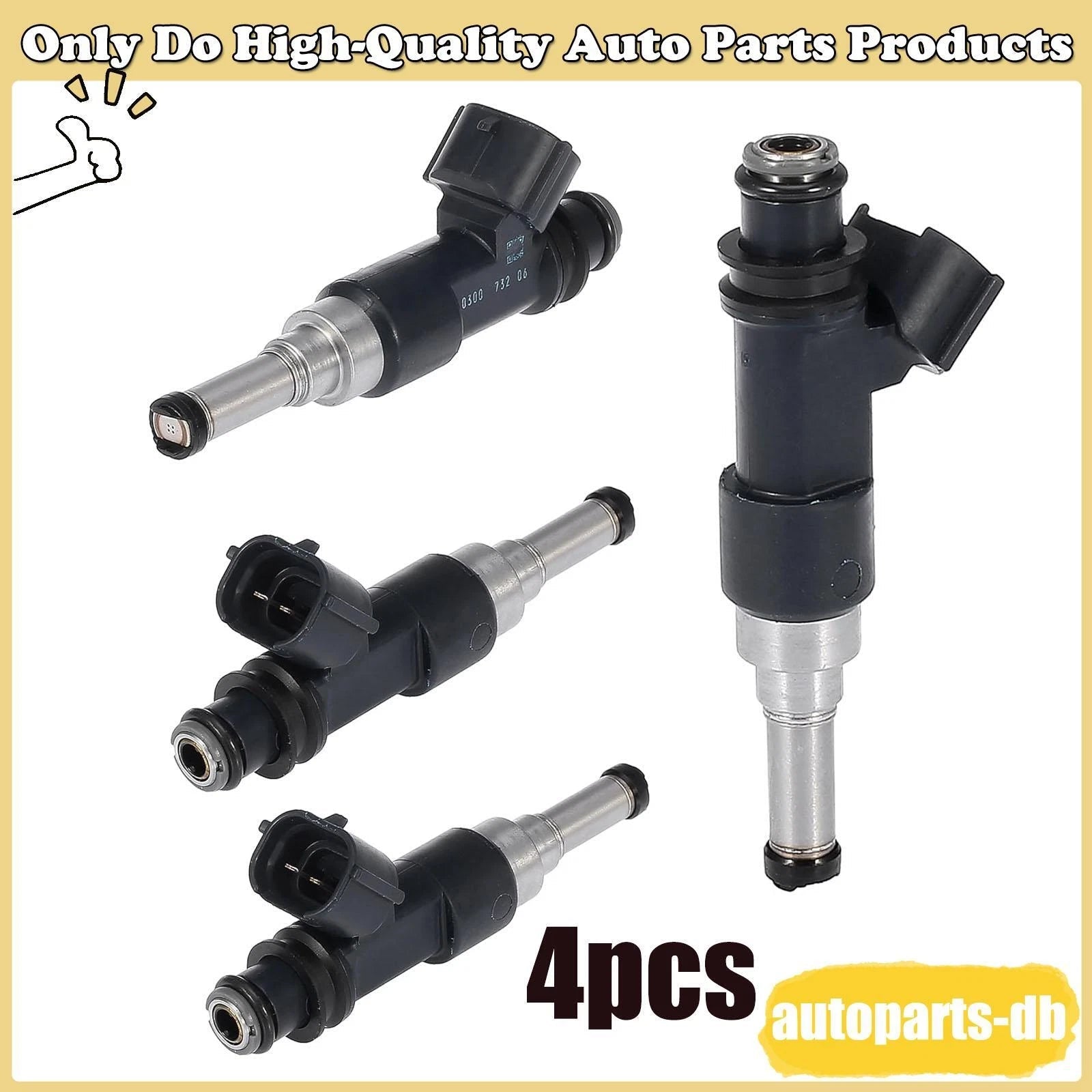 4x Fuel Injector 5VY-137610000 for 04-2015 Yamaha Motorcycle YZF-R1 FZ1 R1 FZS1 6B93BC-57