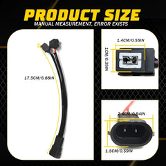 Conversion Wire H11 to H1 Two Harness Fog Light Bulb Adapter Socket Lamp Replac 6B93BC-57