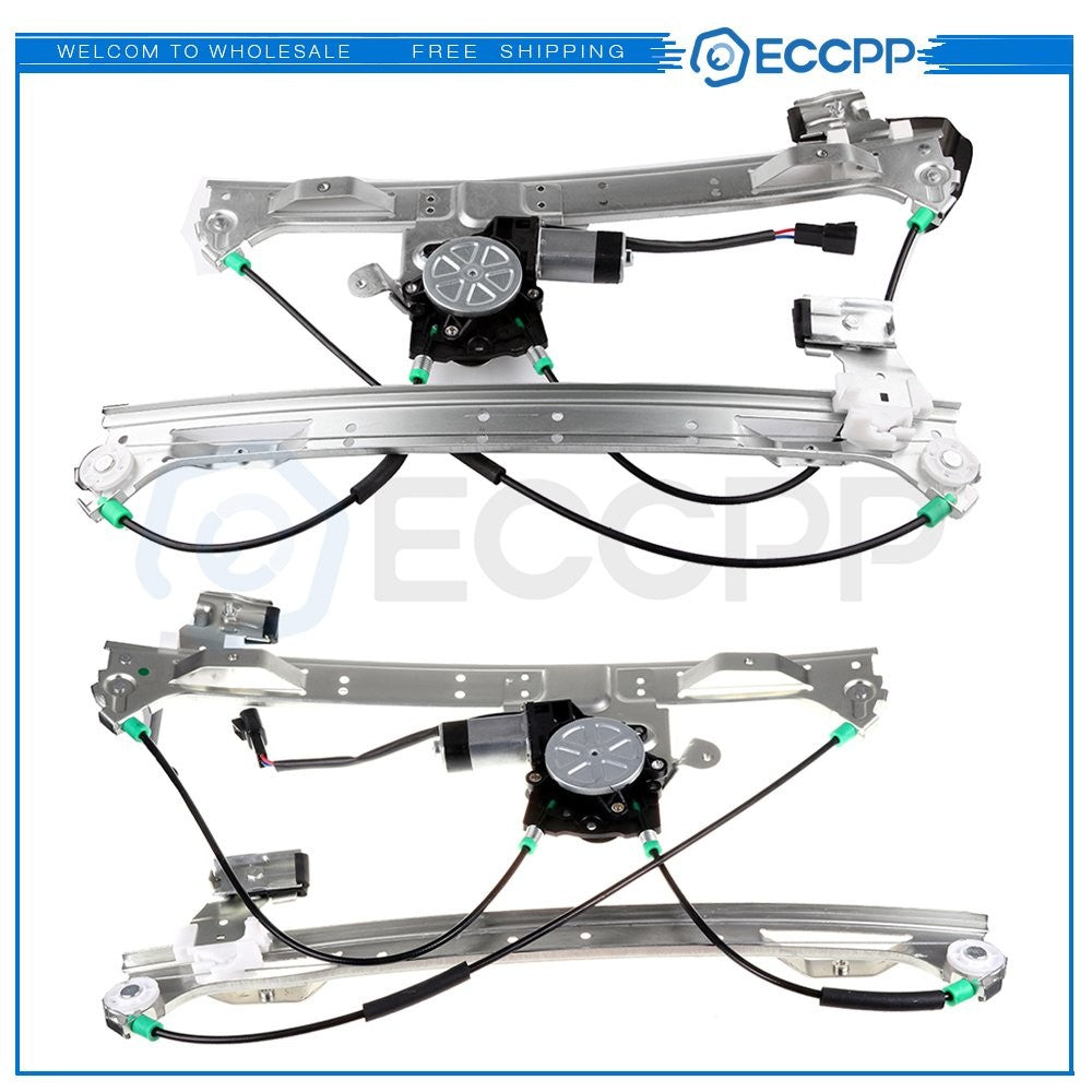 For 2002-2009 GMC Envoy Front Left Right Power Window Regulator With Motor 6B93BC-57