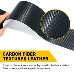 4Pcs Carbon Fiber Sticker For Toyota Car Door Sill Protector Door Step Plate US 6B93BC-57