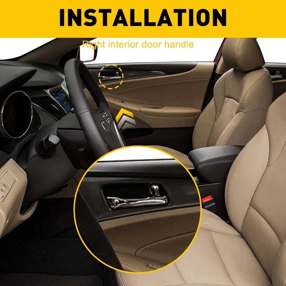 Right Passenger Side Interior Door Handle For 2011-15 Hyundai Sonata 82620-3S010 6B93BC-57