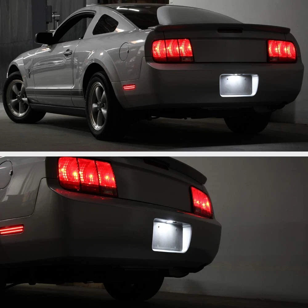 White LED Rear License Plate Light Lamp Upgrade For 2005-2009 Ford Mustang EOA 6B93BC-57