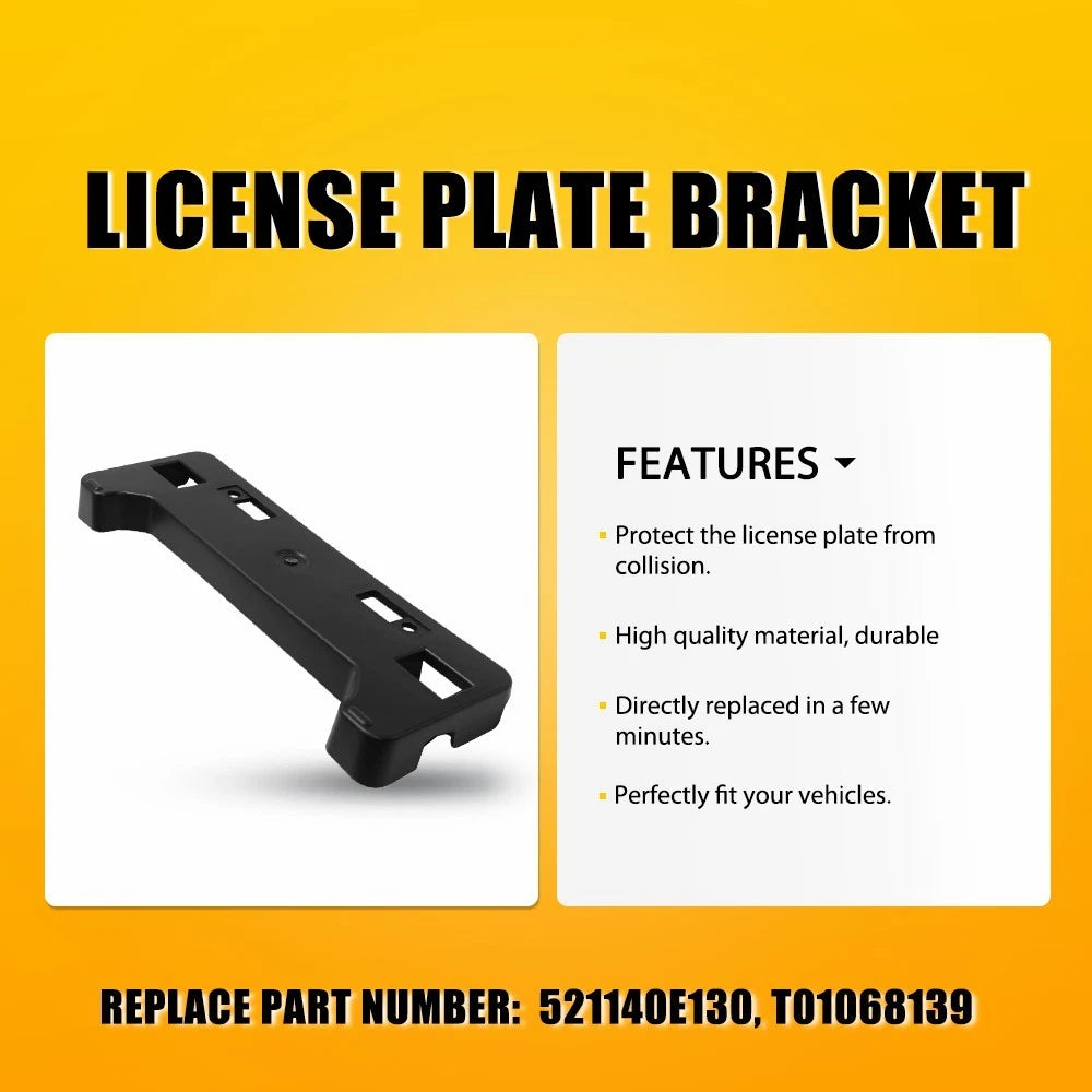 For Toyota Highlander 2017-2019 Front License Plate Frame Holder Mount Bracket A 6B93BC-57