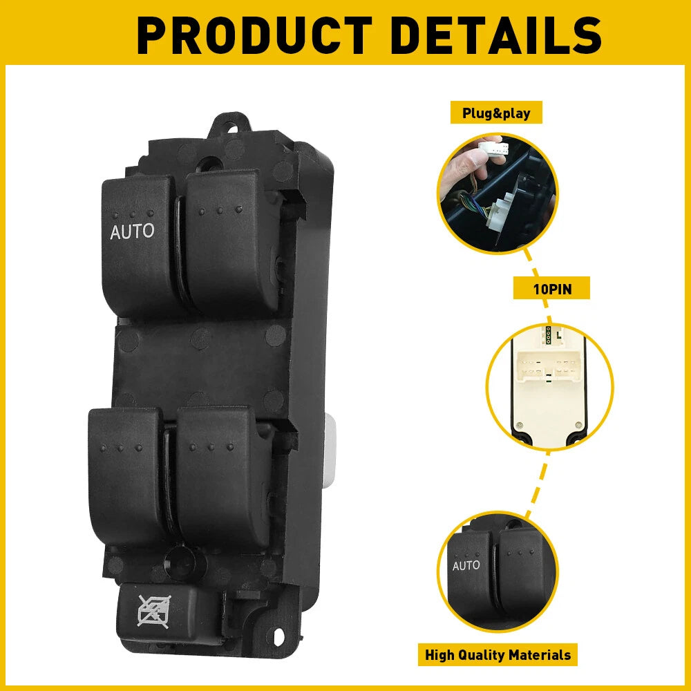 Master Power Window Switch Front Driver For Mazda 3 04-09 Mazda3 Sport 2009 EOA 6B93BC-57