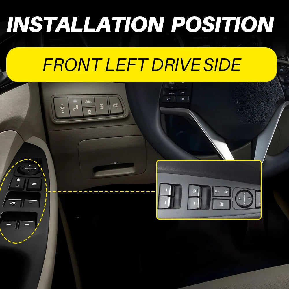 For 2016-2018 Hyundai Tucson Driver Left Side Master Power Door Window Switch EA 6B93BC-57